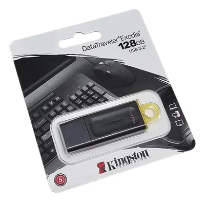 Pendrive KINGSTON Exodia USB 3.0 de 128GB Black