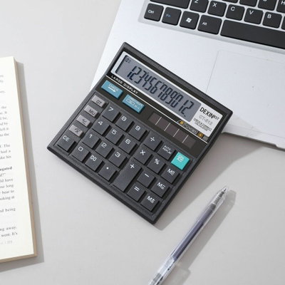 Calculadora CHTZFN CT-512 Pantalla 12 Digitos 13 x 13 Cm. Black
