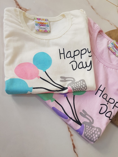Remera Niña Happy Day 
