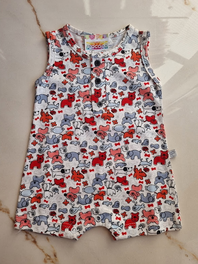 Enterito Musculosa "Perritos" de Algodón