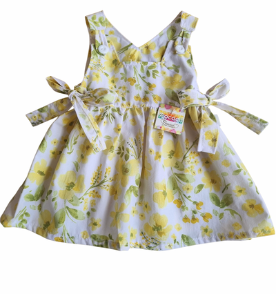 Vestido Beba Mi Jardin Amarillo con Lazos
