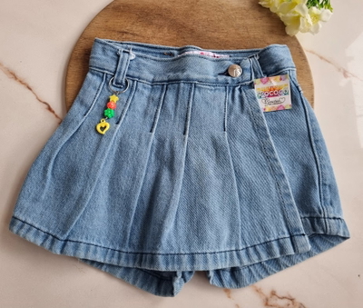 Short Pollera Niña Plisado