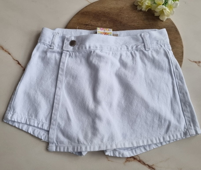 Short Pollera Niña Blanco