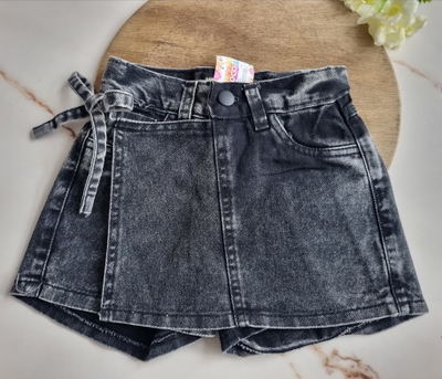Short Pollera Niña con Lazo