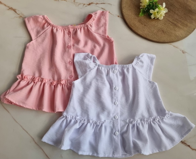 Blusa Niña Volados