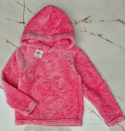 Buzo Niña PLUSH BIFAZ CORAZONES