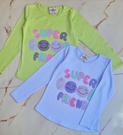 Camiseta Niña Caritas Super