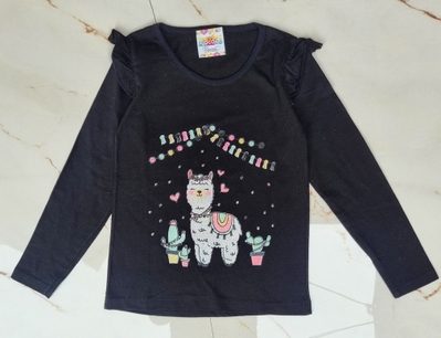 Camiseta Niña Llama Fiesta