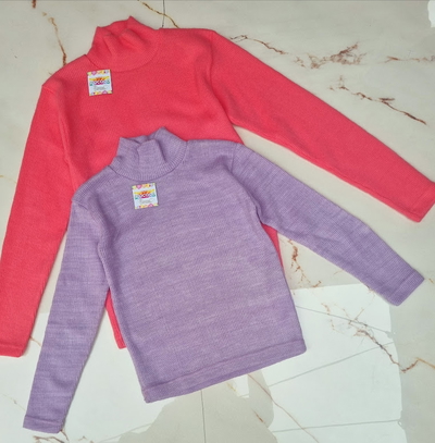 Polera Niña Básica Lana Hipoalergénica