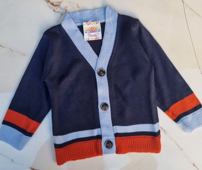 Saquito Bebe de Hilo Azul