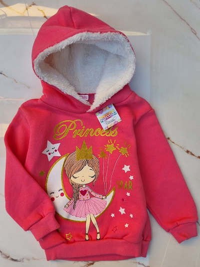 Buzo Frizado con Capucha Peluche PRINCESA