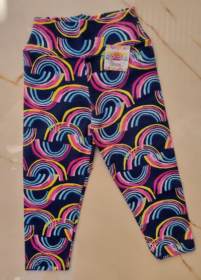 Calza Beba Algodón y Lycra Arcoíris Retro