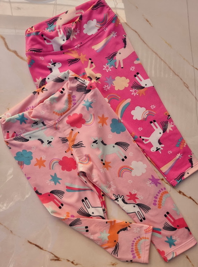 Calza Beba Lycra Frizada Unicornio