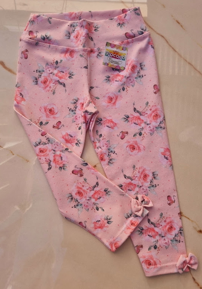 Calza Beba Algodón y Lycra Floral
