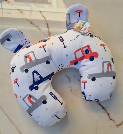 Almohadón Cuellito Cervical Estampa Autitos