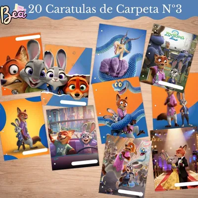Kit Imprimible caratulas Zootopia
