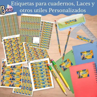 Kit Imprimible Etiquetas Escolares Zootopia