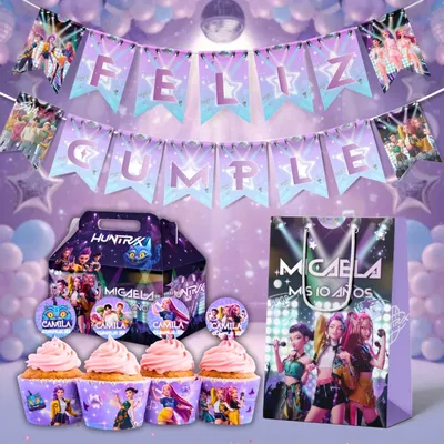 Kit Imprimible Guerreras K-pop Demon Hunters Personalizado