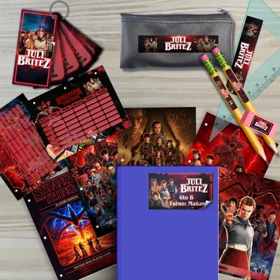 Kit Escolar Imprimible Personalizado Stranger Things