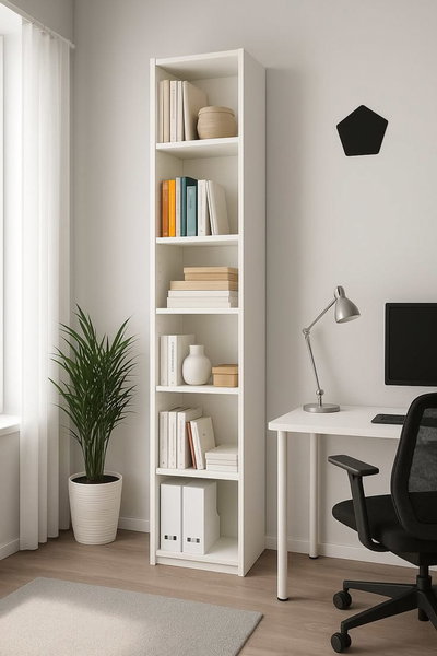 BIBLIOTECA VERTICAL MODERNA 1,8 X 30 X 34