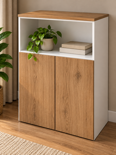 MODERNO APARADOR MINIMALISTA 2 PUERTAS 1,20 X 42 X 85