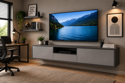 RACK TV HABITACION MINIMALISTA 1,80 X 40 X 32