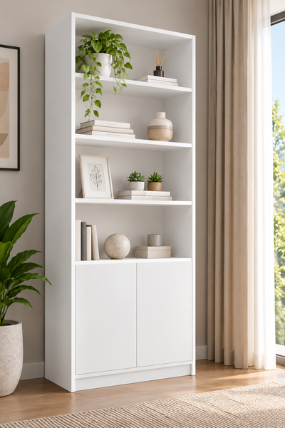 APARADOR CON PUERTAS BLANCO 1,80 X 32 X 70