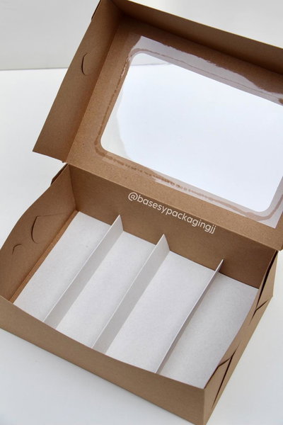 26 x 17.5 x 9 cm kraft + división