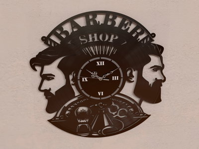 Reloj de Pared - Barbería