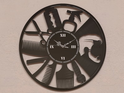 Reloj de Pared - Barbería