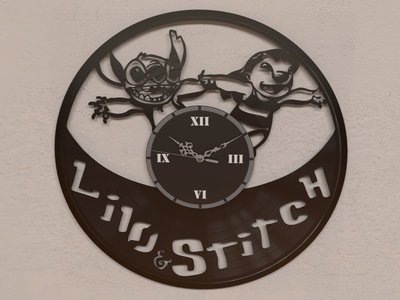 Reloj de Pared - Lilo & Stitch