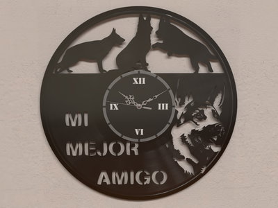 Reloj de Pared - Ovejero Alemán