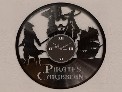 Reloj de Pared - Piratas del Caribe