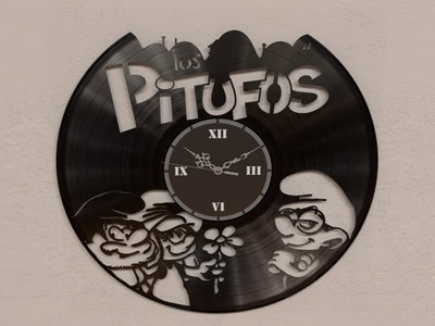Reloj de Pared - Los Pitufos