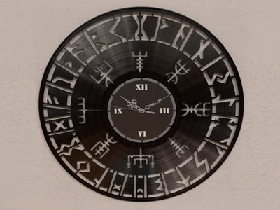 Reloj de Pared - Vegvísir