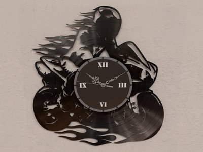 Reloj de Pared - Motociclista