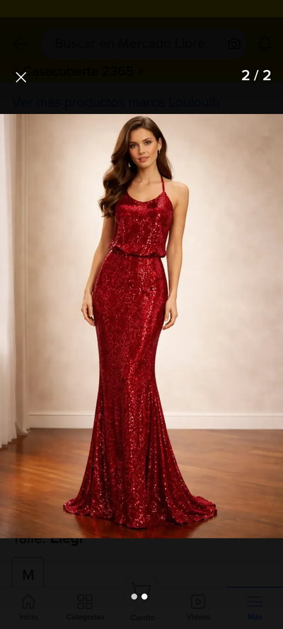 Vestido largo Lentejuelas