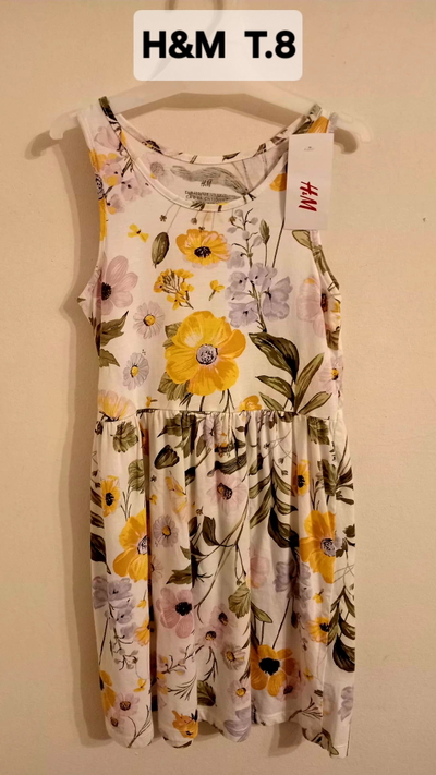 Vestido sin mangas Fkores  H&M