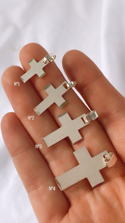 Cruces facetadas/ medidas 1 a 4