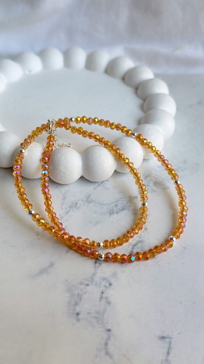 CHOCKER CRISTALES CARAMEL