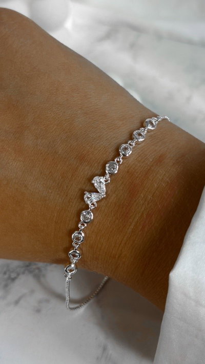 PULSERA SHINE SILVER (regulable)