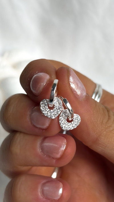 Argollitas corazones 10mm