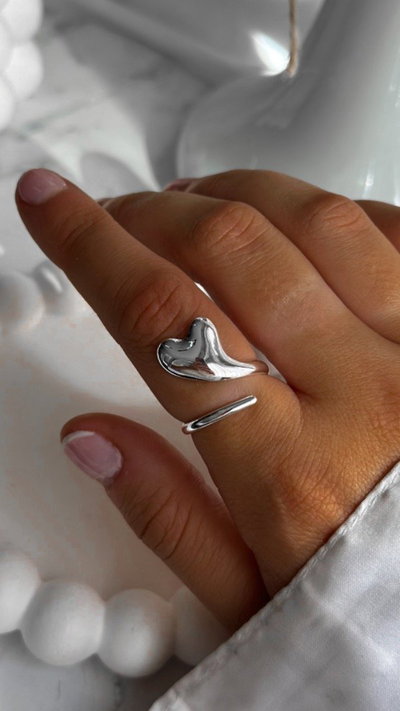 ANILLO LOVE SILVER ABIERTO (ACERO)
