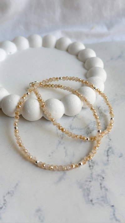 CHOCKER CRISTALES CHAMPAGNE