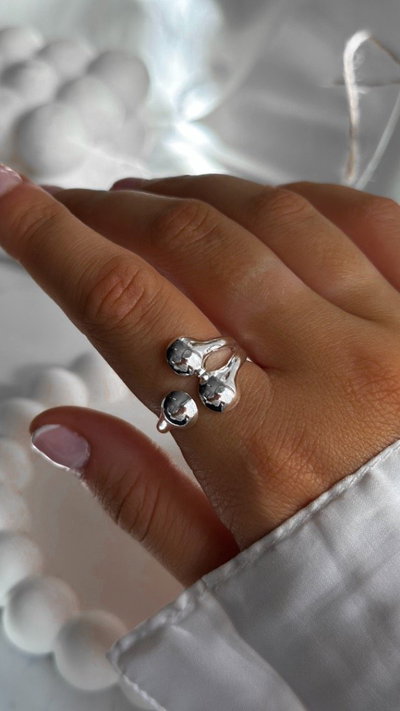 ANILLO POINT SILVER ABIERTO (ACERO)