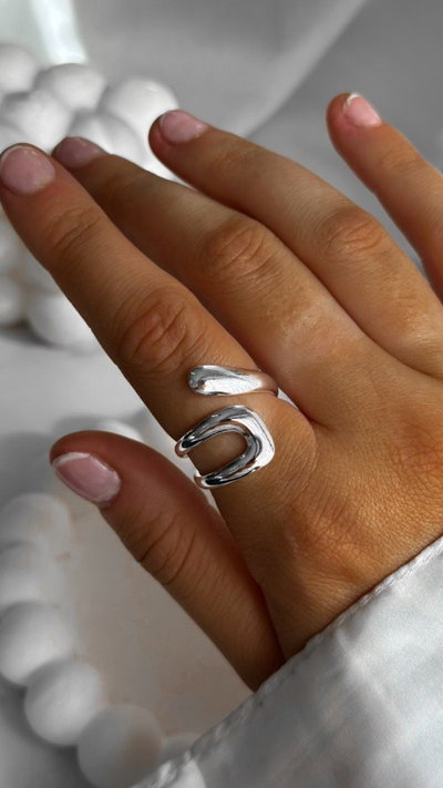 ANILLO WANDA SILVER ABIERTO (ACERO)