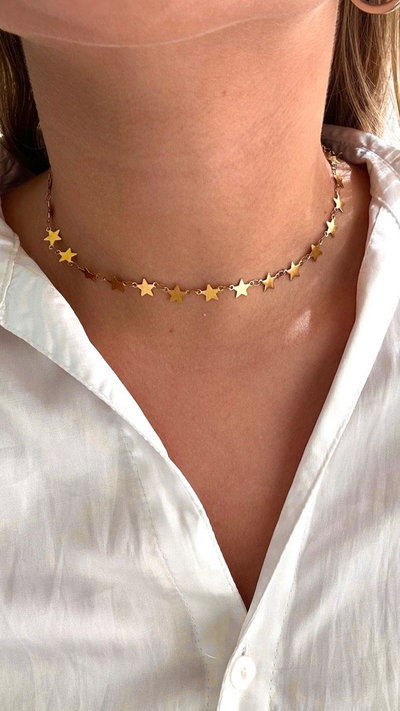 Chocker estrellas Gold