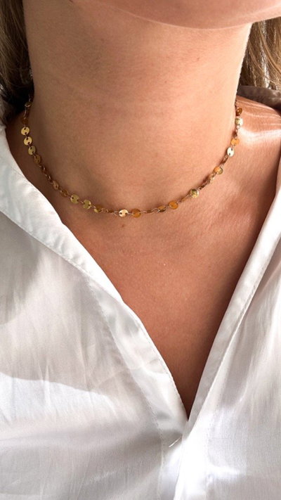 Chocker círculos Gold