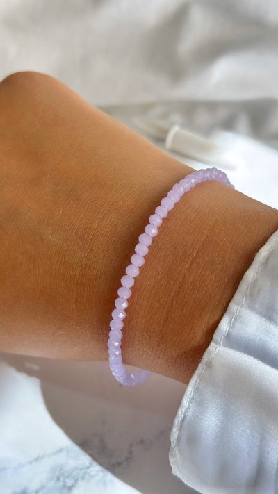 PULSERA CRISTALES LILA