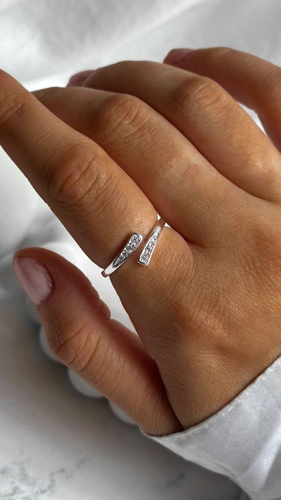 Anillo abierto Aroa 